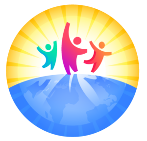 Een kleurrijk logo van Stichting Level Inn Venray, dat symboliseert dat iedereen de kans moet krijgen om te 'levelen